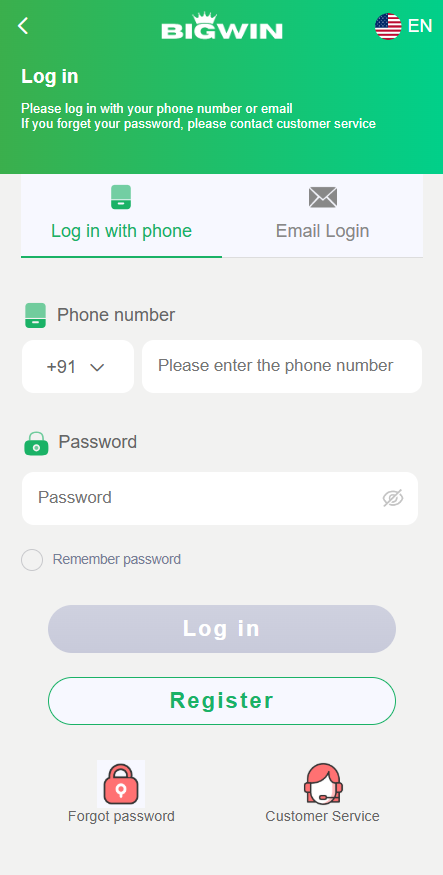 Big Win Login